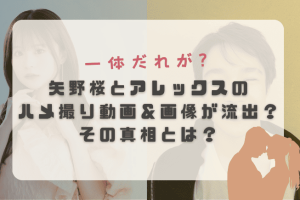 矢野桜とアレックスのハメ撮り動画&画像が流出?その真相とは?
